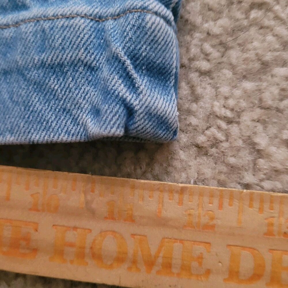 NWOT Frame Jeans Caye Denim Womens 33 Light Blue Double Button Flare Leg Bootcut - Picture 10 of 16